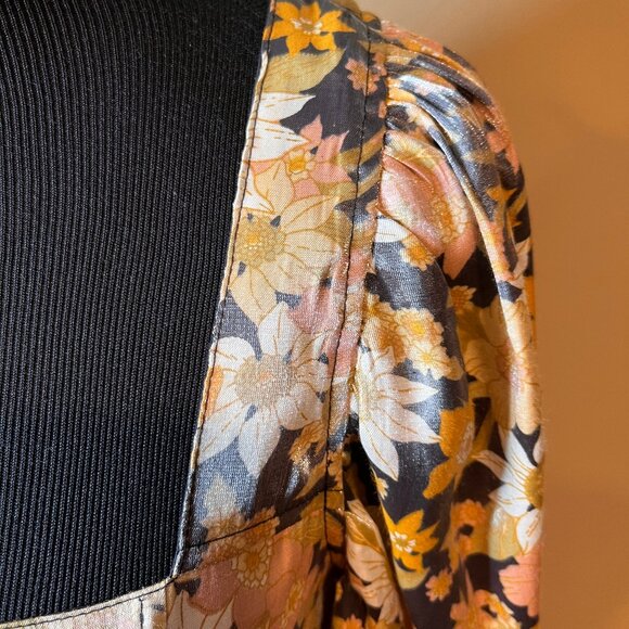 Talulah Floral S Babydoll Dress Silky Boho Style Fairy Core y2k 90’s feminine - Picture 4 of 16